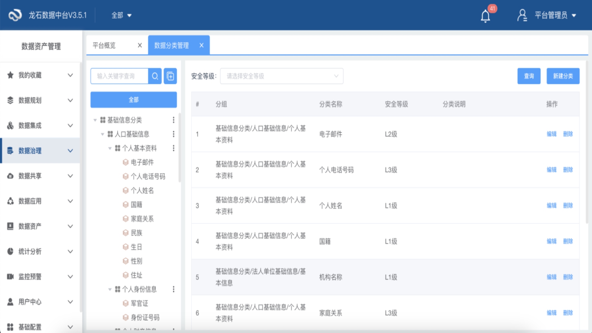 数据中台（大数据平台）之数据安全管理