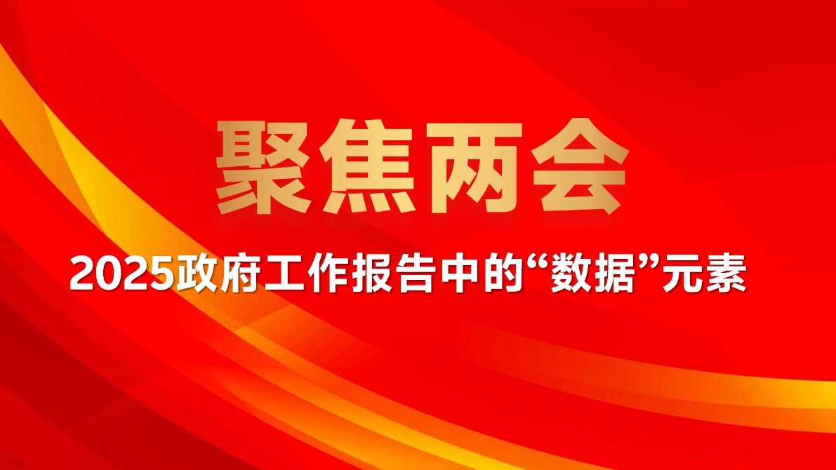 聚焦两会 | 2025政府报告中的“数据”元素