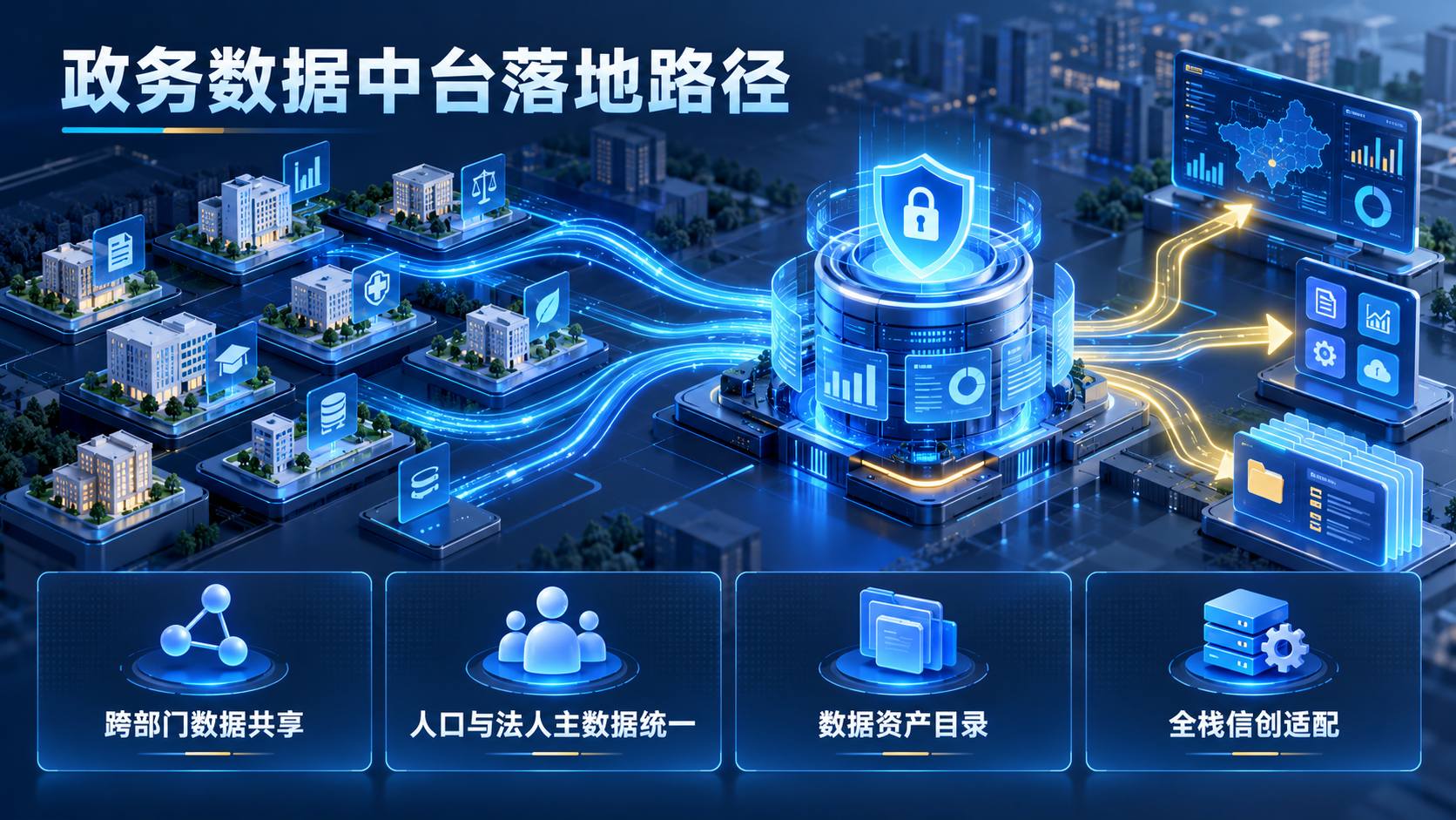 龙石数据中台在政务领域建设落地案例分析
