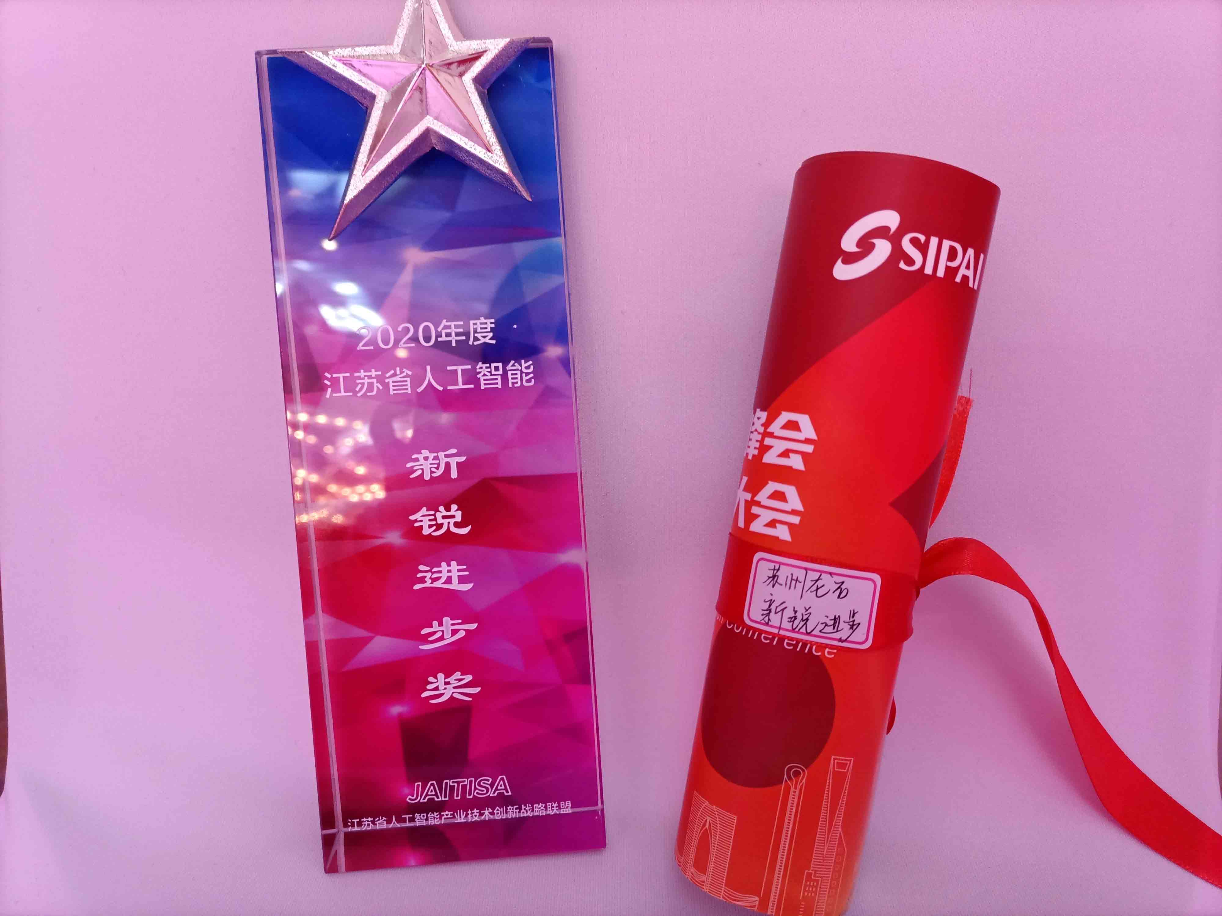 2020年江苏省人工智能新锐进步奖