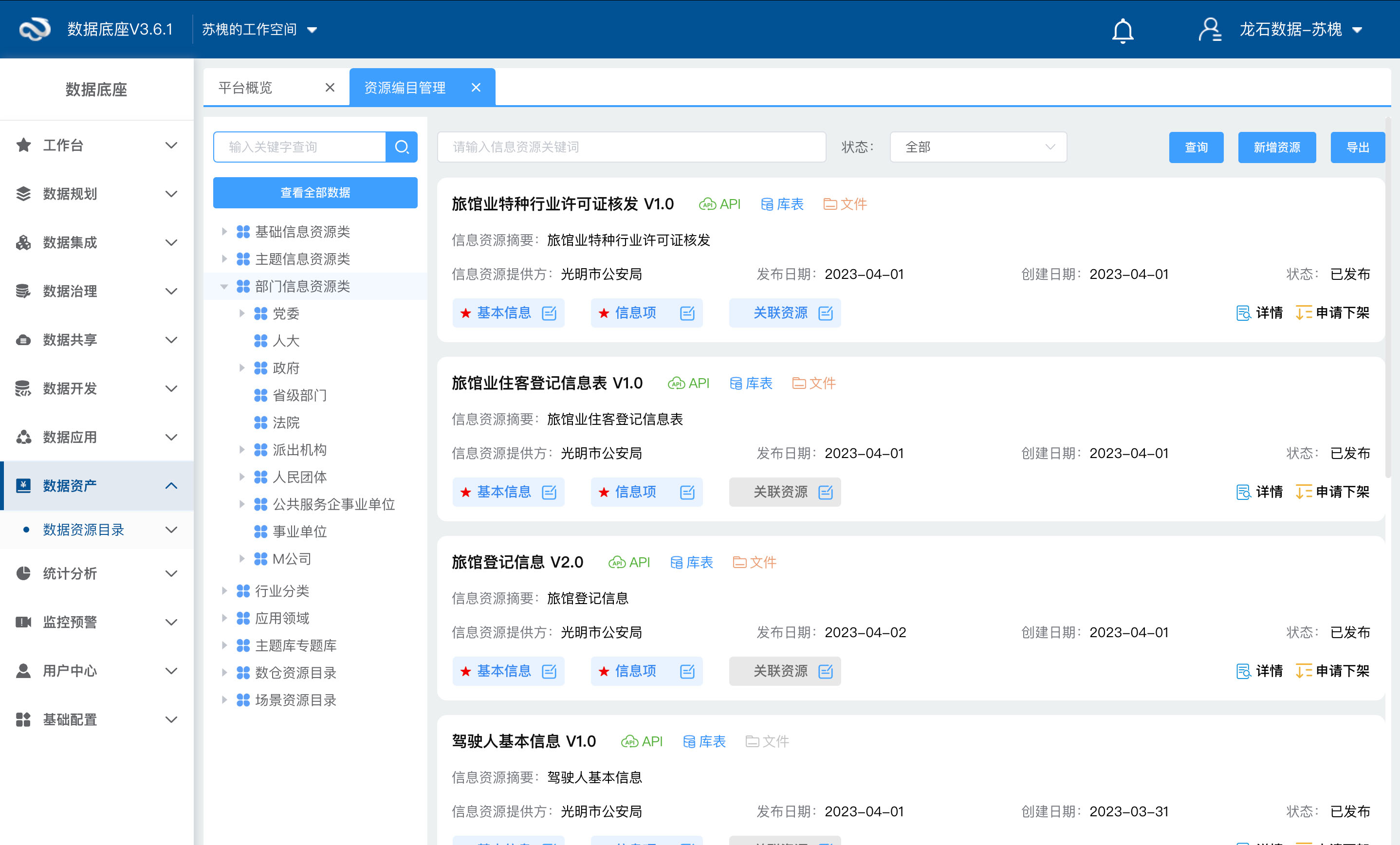 数据资源目录