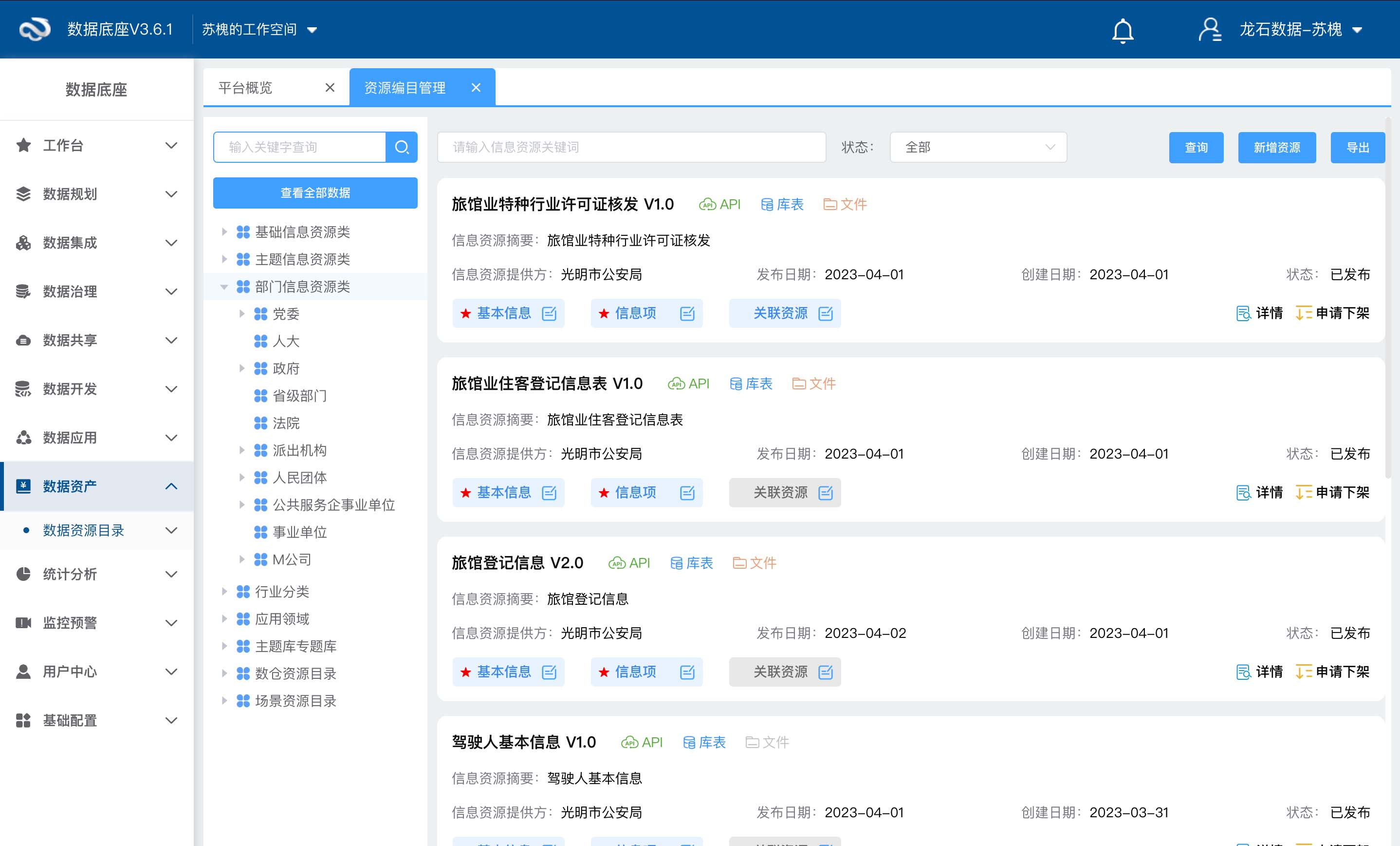 数据资源目录